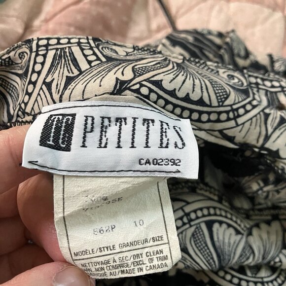 Vintage 90s Midi Maxi Pleated Skirt Womens 10 Hippie Boho Stripe Geometric Flora - Picture 5 of 9